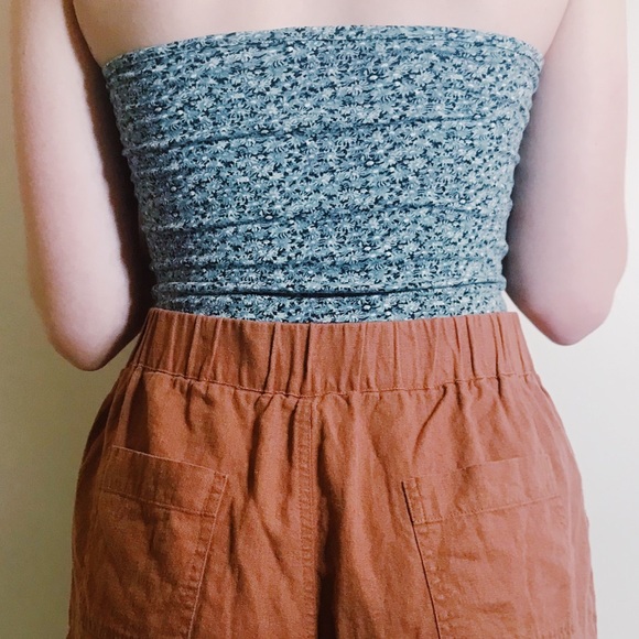 Brandy Melville Floral Cropped Halter Top - Picture 2 of 7